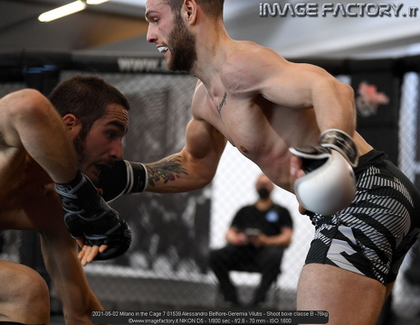 2021-05-02 Milano in the Cage 7 01539 Alessandro Belfiore-Geremia Vilutis - Shoot boxe classe B -76kg